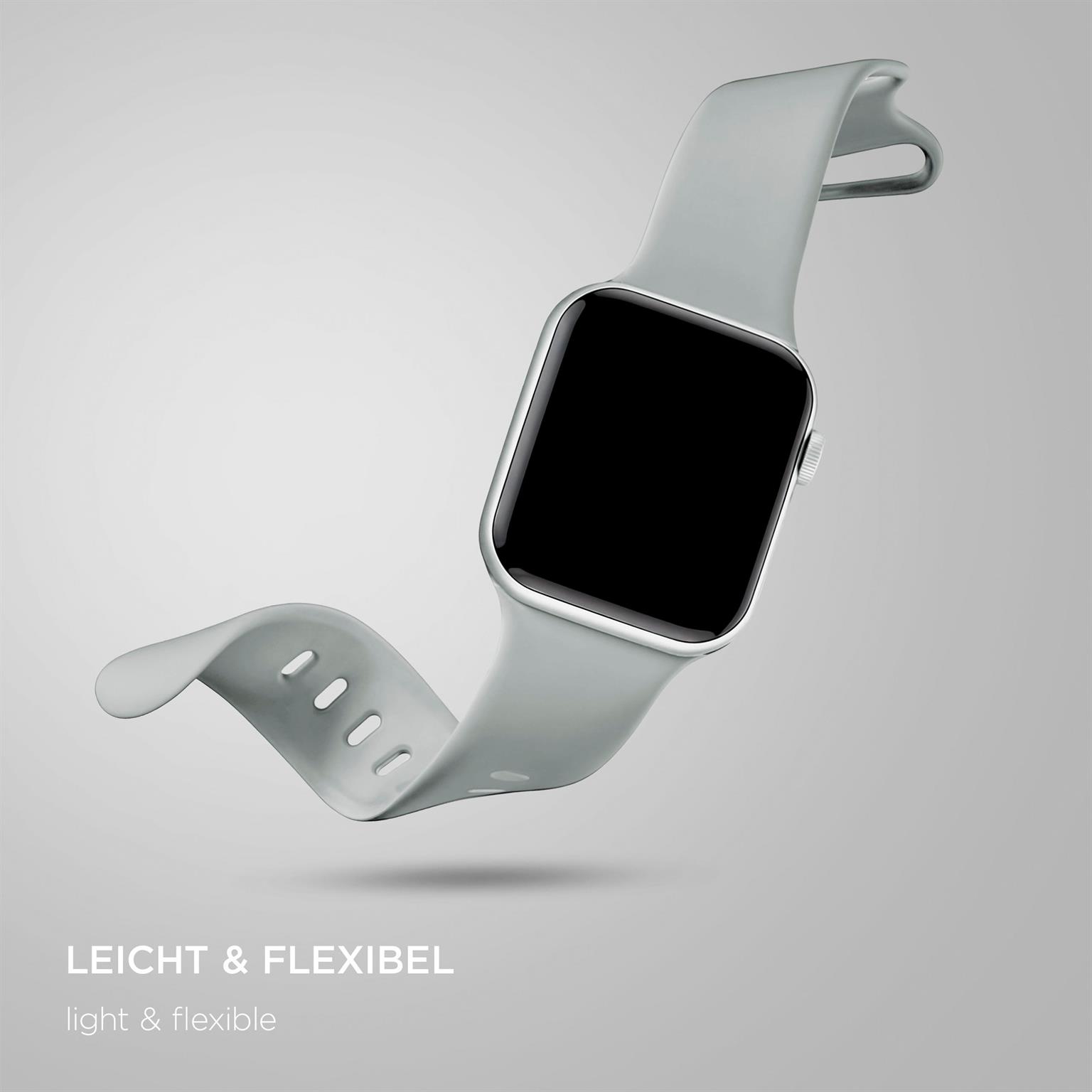 ONEFLOW Soft Band Apple Watch 7 (45mm) Silikon Armband Sport – Weiteres Produktbild 4
