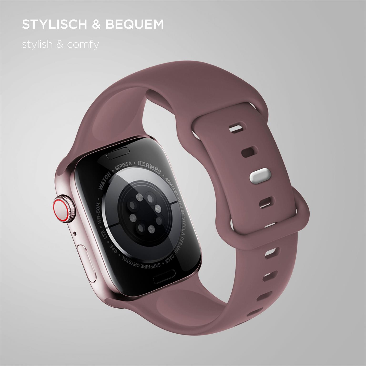 ONEFLOW Soft Band Apple Watch 8 (41mm) Silikon Armband Sport – Weiteres Produktbild 1