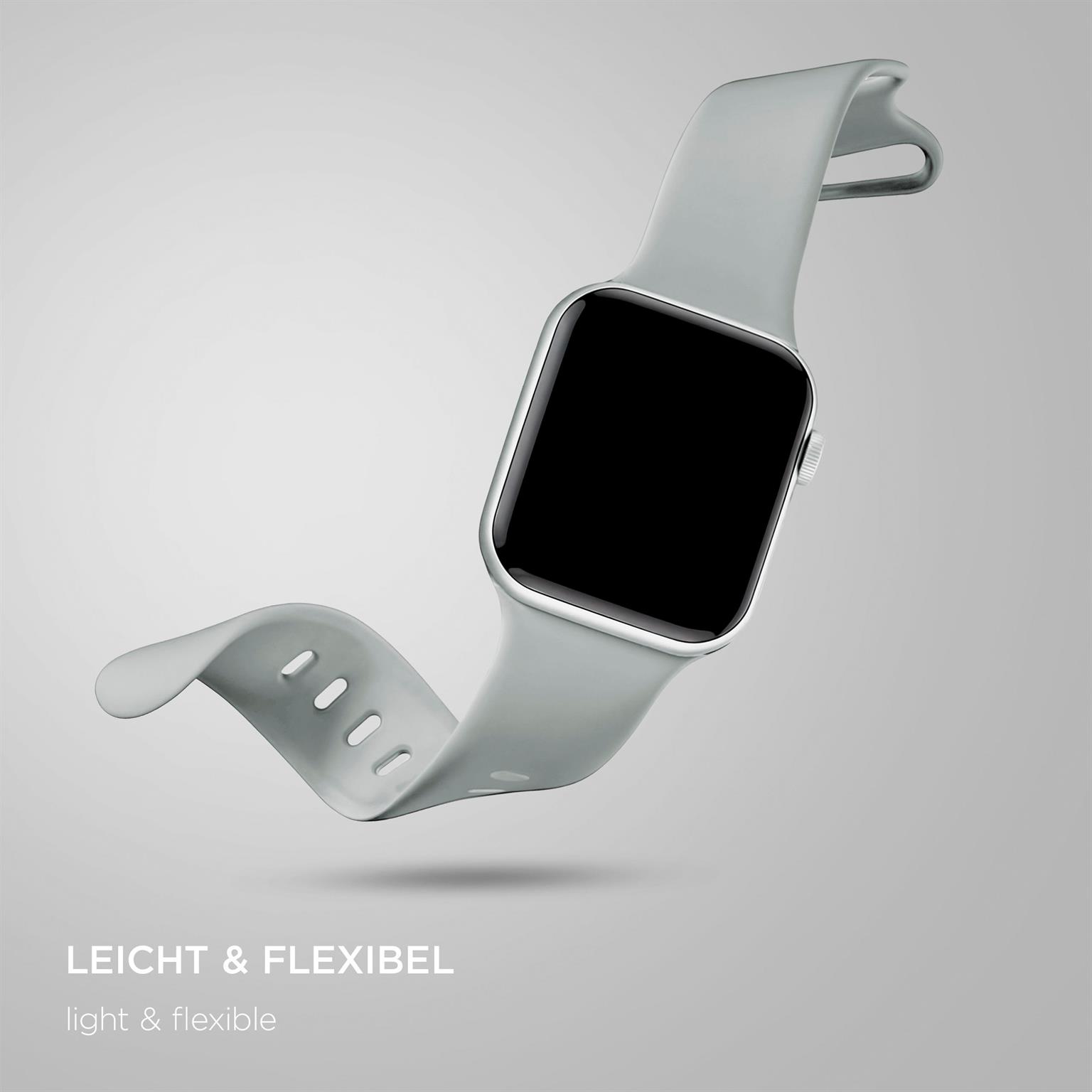 ONEFLOW Soft Band Apple Watch 8 (45mm) Silikon Armband Sport – Weiteres Produktbild 4