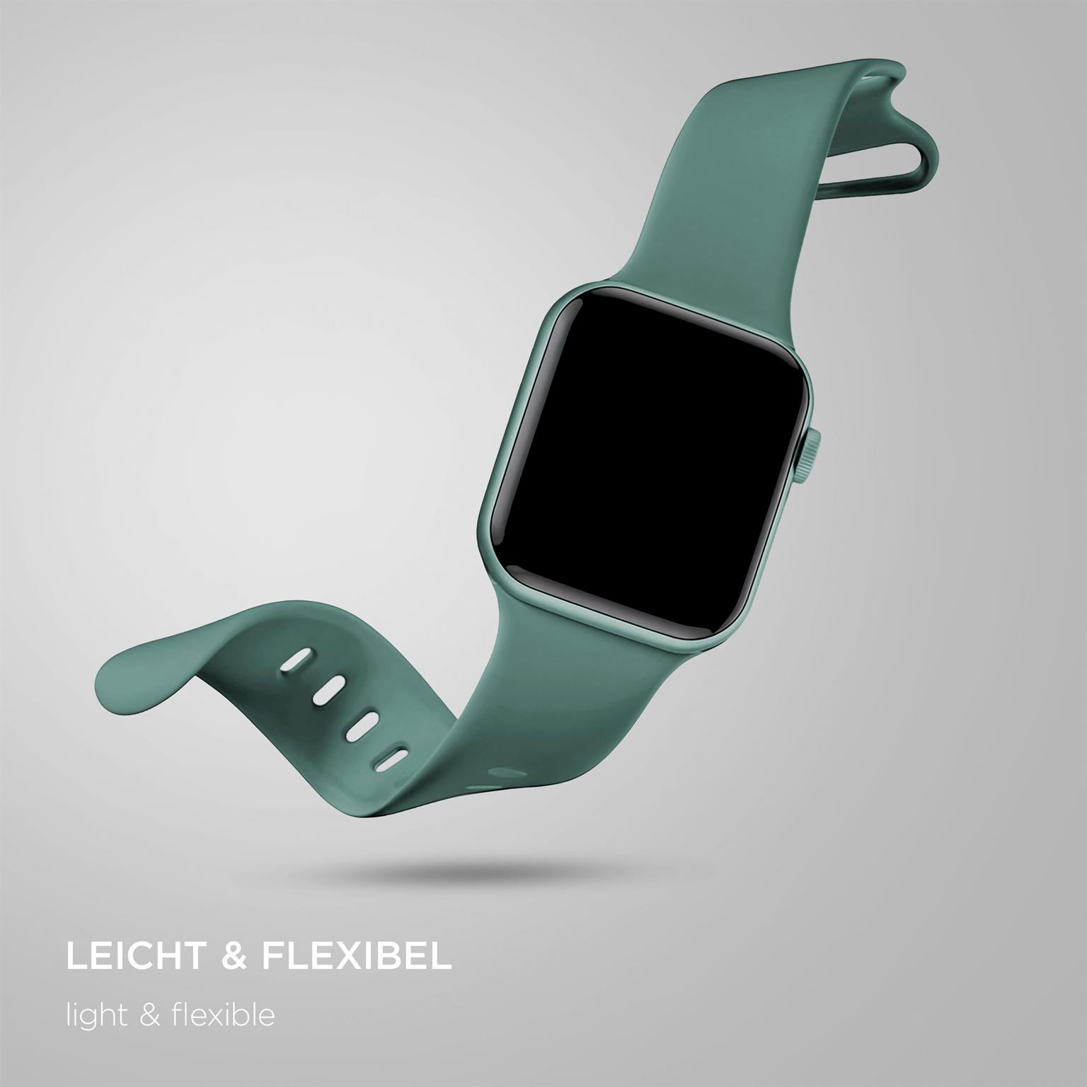 ONEFLOW Soft Band Apple Watch 9 (41mm) Silikon Armband Sport – Weiteres Produktbild 4