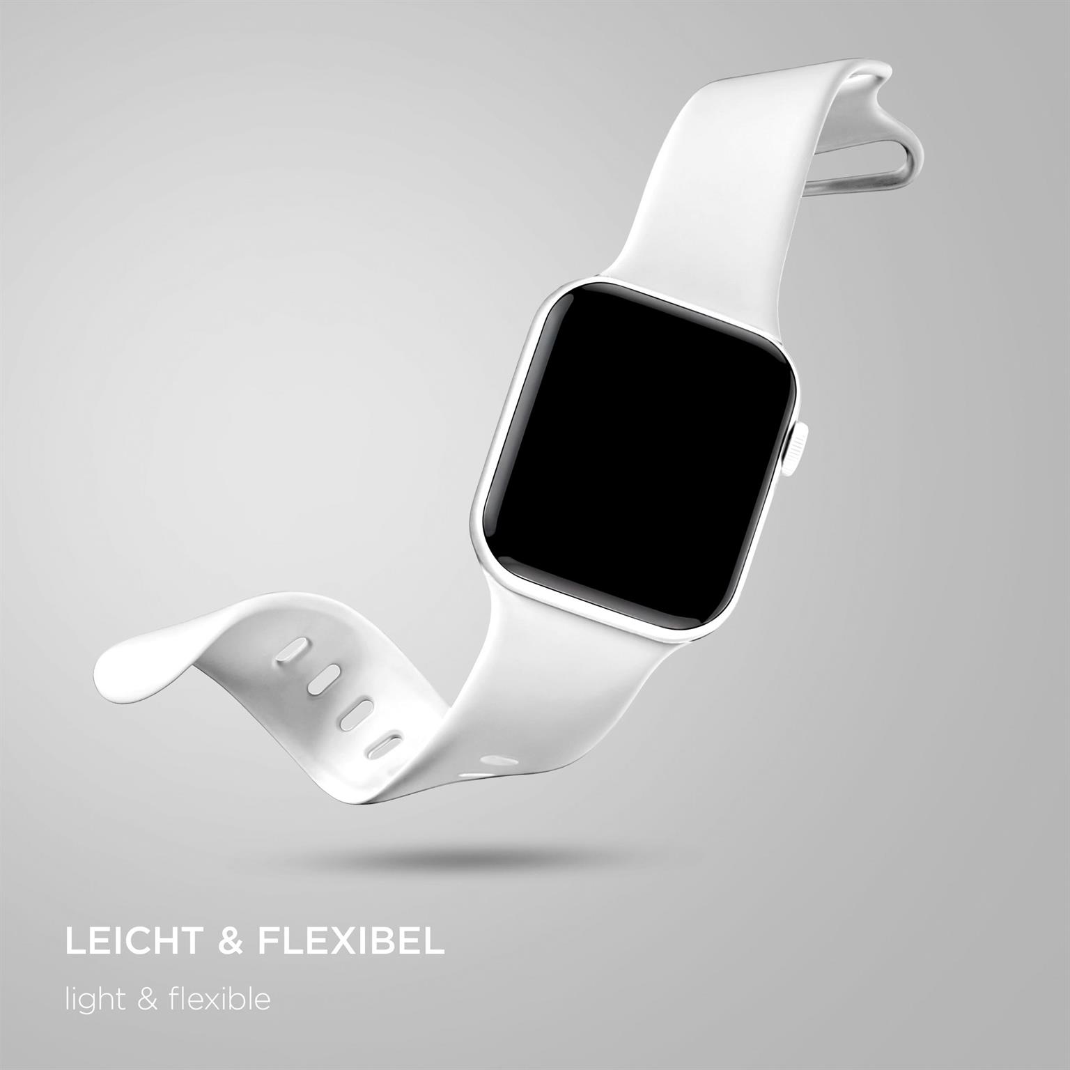ONEFLOW Soft Band Apple Watch 9 (41mm) Silikon Armband Sport – Weiteres Produktbild 4