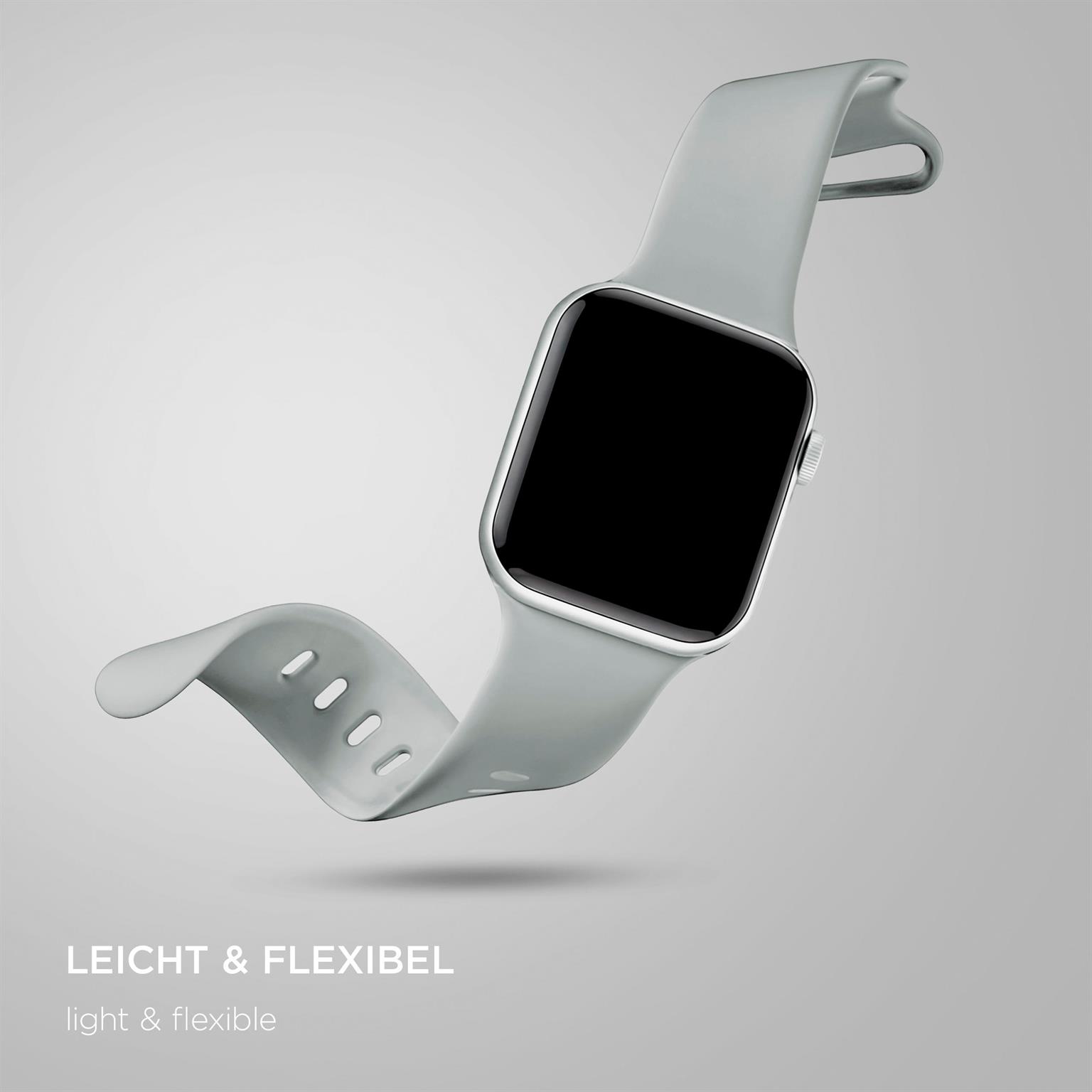 ONEFLOW Soft Band Apple Watch 9 (45mm) Silikon Armband Sport – Weiteres Produktbild 4