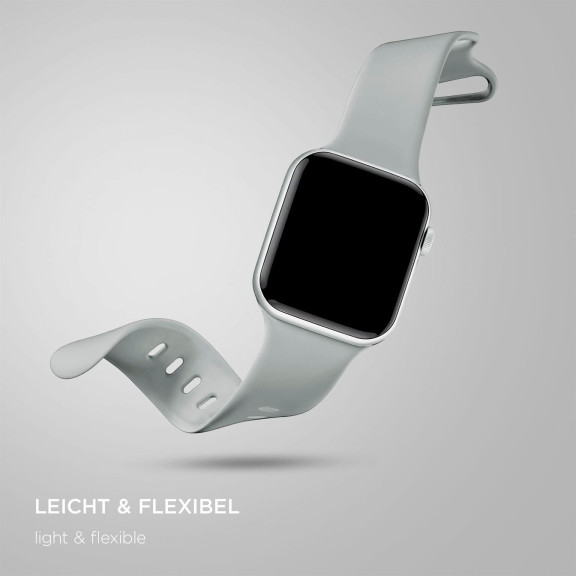 ONEFLOW Soft Band Apple Watch 9 (45mm) Silikon Armband Sport – Weiteres Produktbild 5