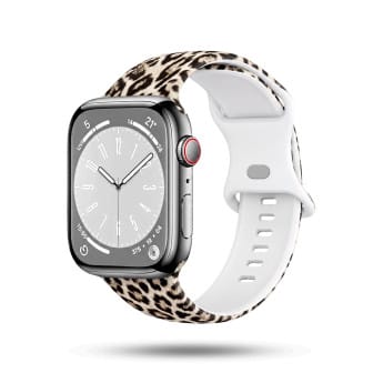 ONEFLOW ONEFLOW Soft Band Apple Watch 9 (45mm) Silikon Armband Sport – Wild Leopard
