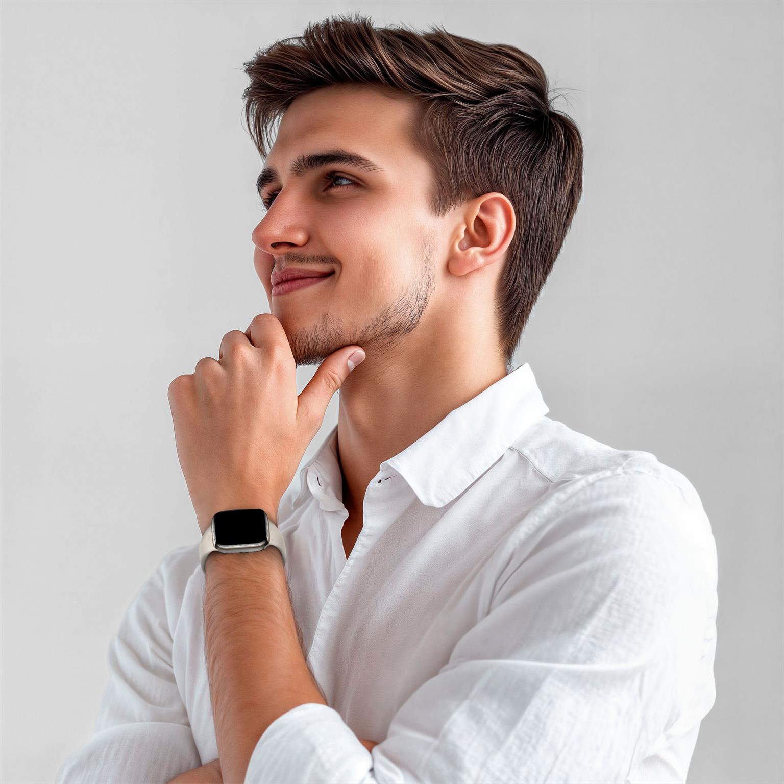 ONEFLOW Soft Band Apple Watch 9 (45mm) Silikon Armband Sport – Weiteres Produktbild 6
