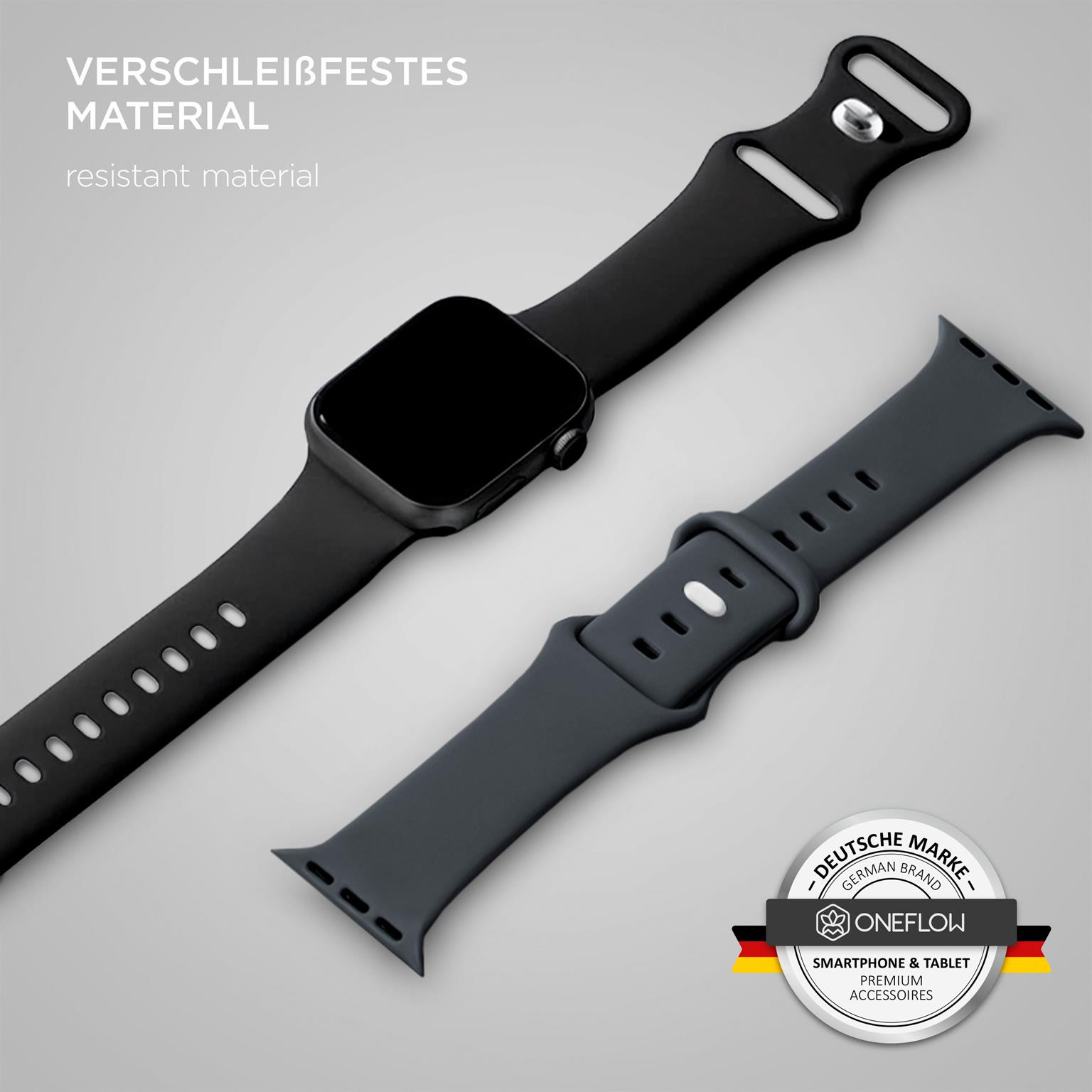ONEFLOW Soft Band Apple Watch Ultra 2 (49mm) Silikon Armband Sport – Weiteres Produktbild 2