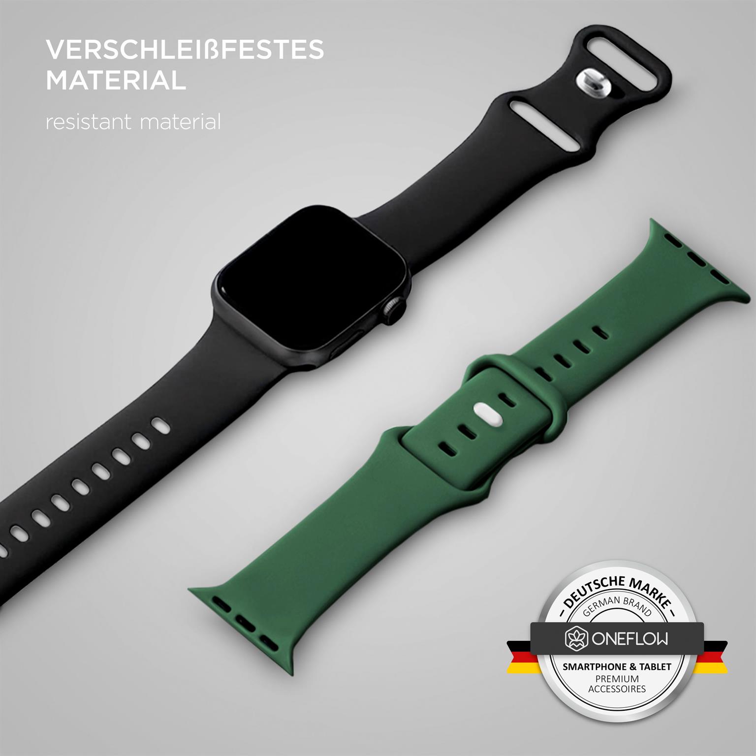 ONEFLOW Soft Band Apple Watch Ultra 2 (49mm) Silikon Armband Sport – Weiteres Produktbild 2