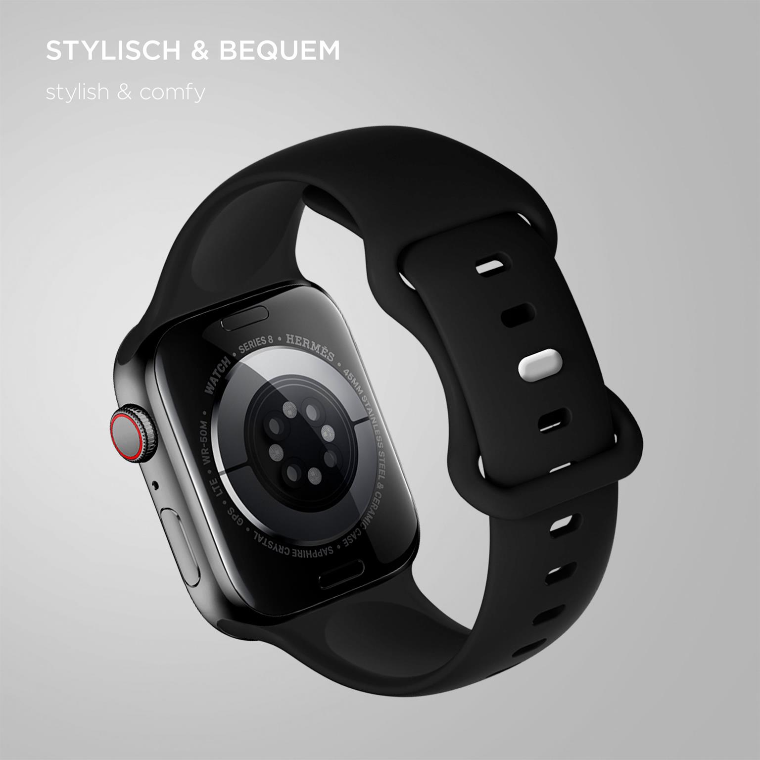 ONEFLOW Soft Band Apple Watch Ultra 2 (49mm) Silikon Armband Sport – Weiteres Produktbild 1