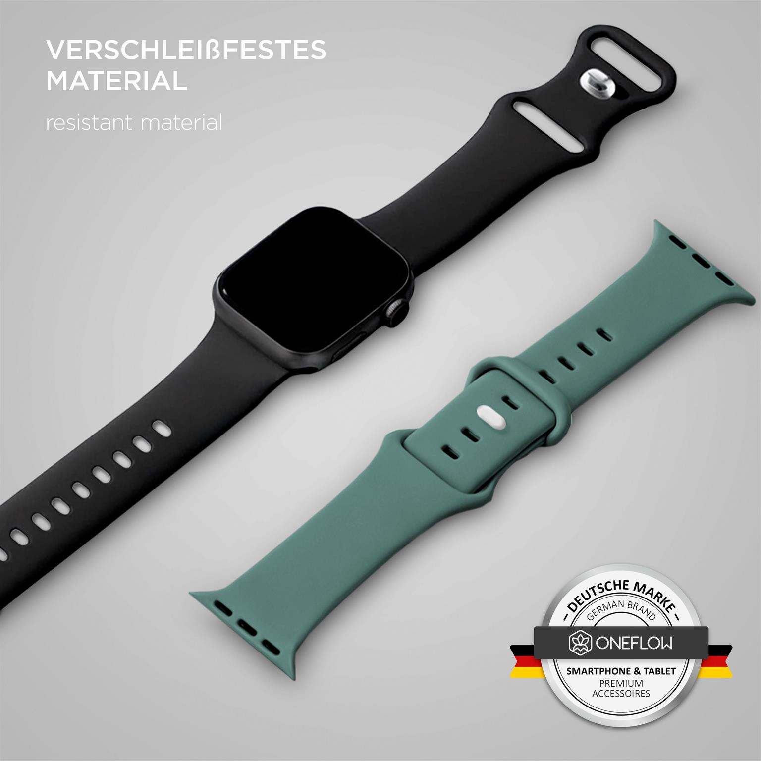 ONEFLOW Soft Band Apple Watch Ultra 2 (49mm) Silikon Armband Sport – Weiteres Produktbild 2