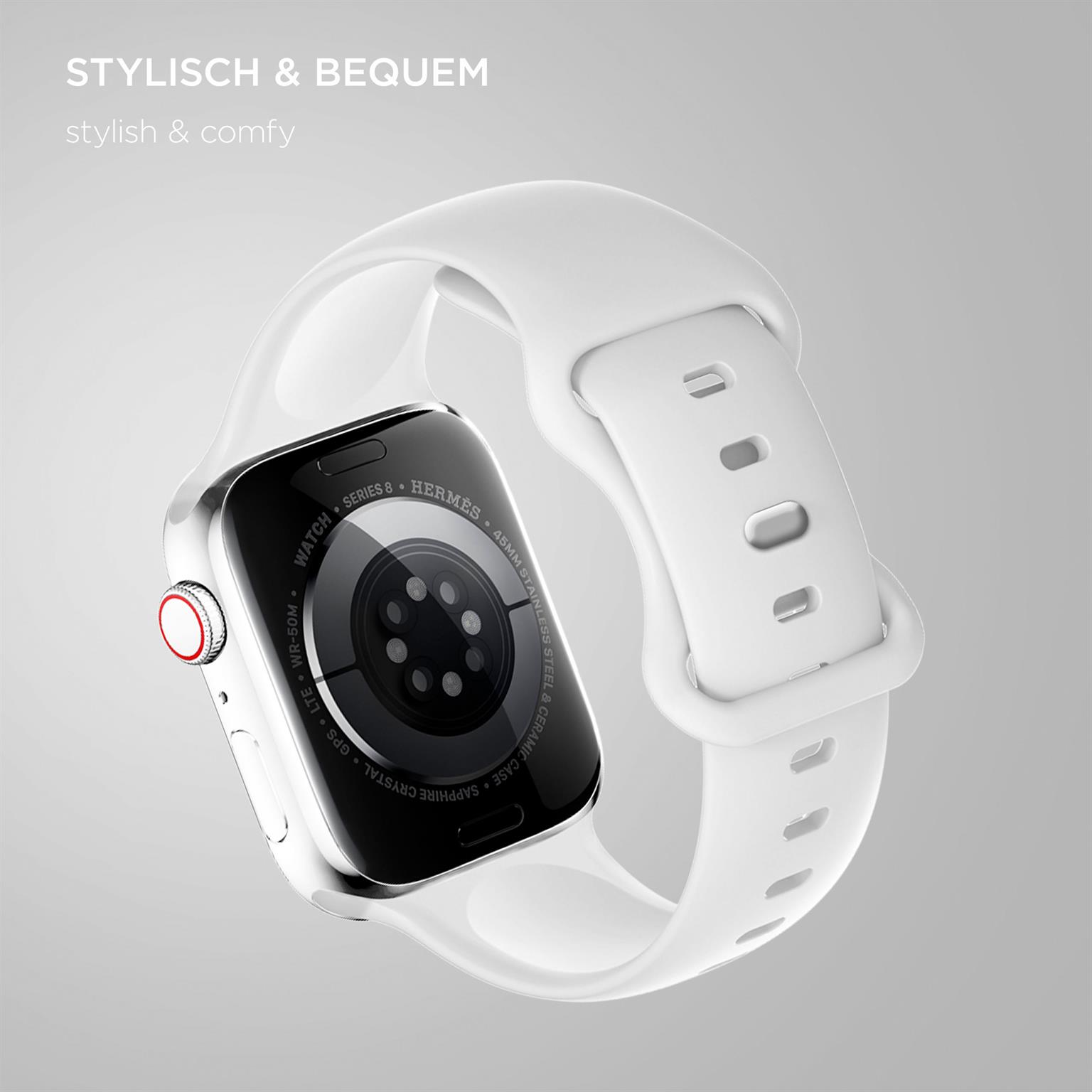 ONEFLOW Soft Band Apple Watch Ultra 2 (49mm) Silikon Armband Sport – Weiteres Produktbild 1