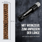 ONEFLOW Timber Strap Apple Watch SE 3 (44mm) Holz Armband – Weiteres Produktbild 5