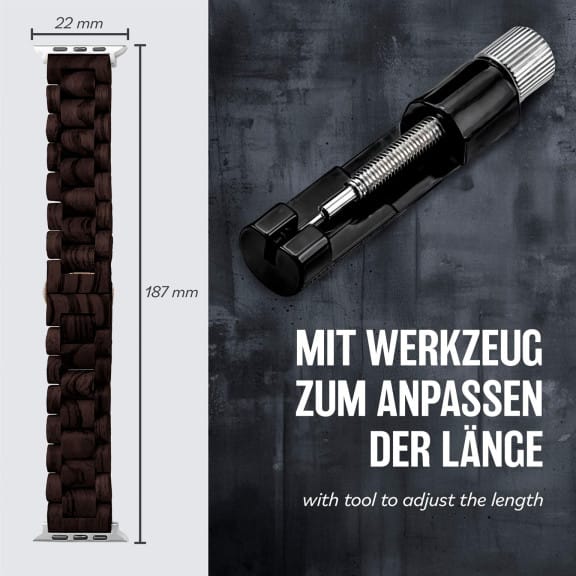 ONEFLOW Timber Strap Apple Watch 1 (42mm) Holz Armband – Weiteres Produktbild 5 ONEFLOW Timber Strap Apple Watch 1 (42mm) Holz Armband – Weiteres Produktbild 5