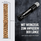 ONEFLOW Timber Strap Apple Watch 7 (45mm) Holz Armband – Produktbild 5