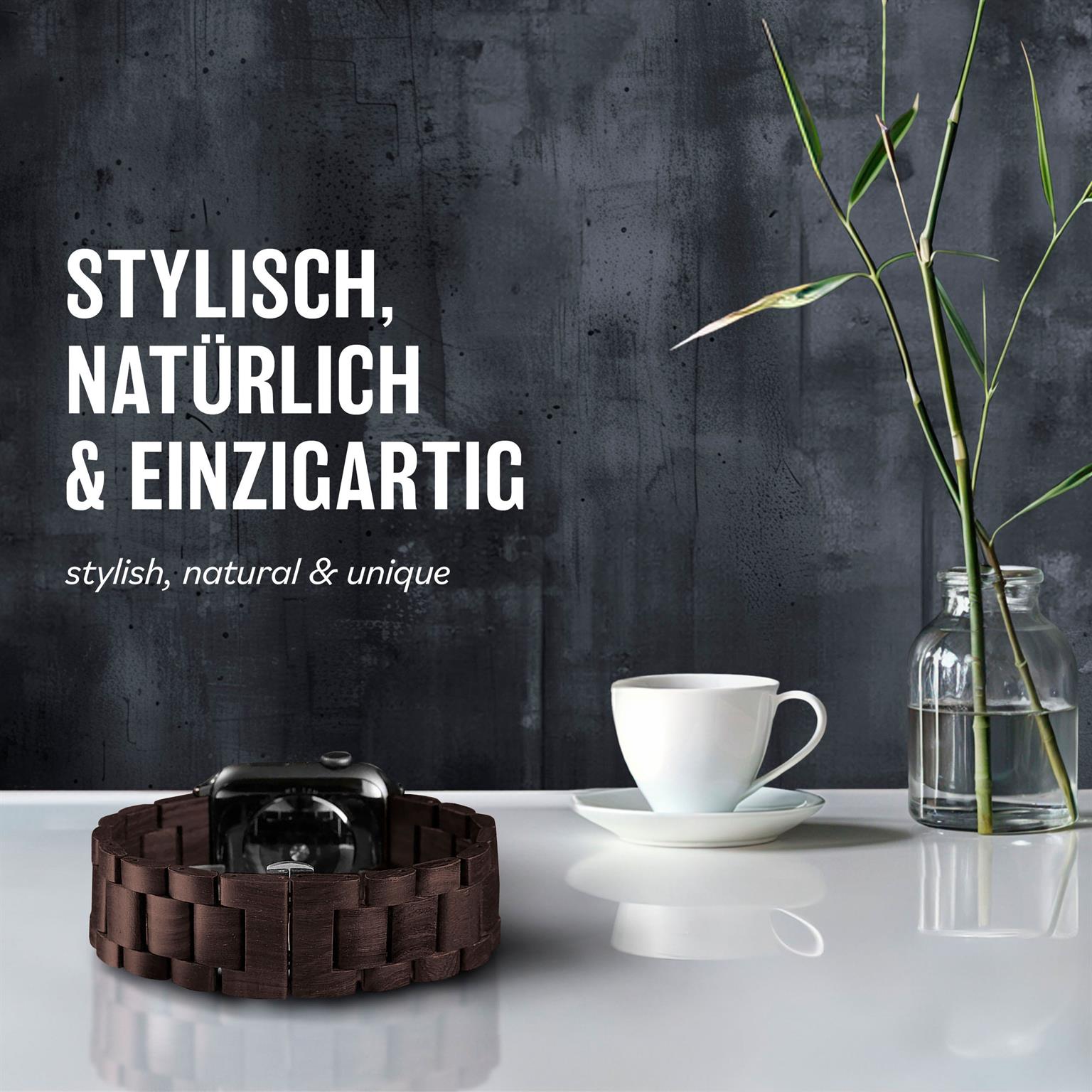 ONEFLOW Timber Strap Apple Watch 8 (45mm) Holz Armband – Weiteres Produktbild 2 ONEFLOW Timber Strap Apple Watch 8 (45mm) Holz Armband – Weiteres Produktbild 2