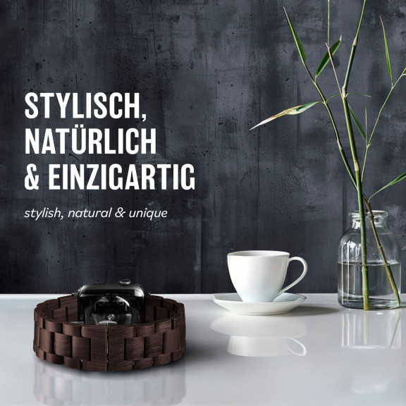 ONEFLOW Timber Strap Apple Watch Ultra 1 (49mm) Holz Armband – Weiteres Produktbild 2