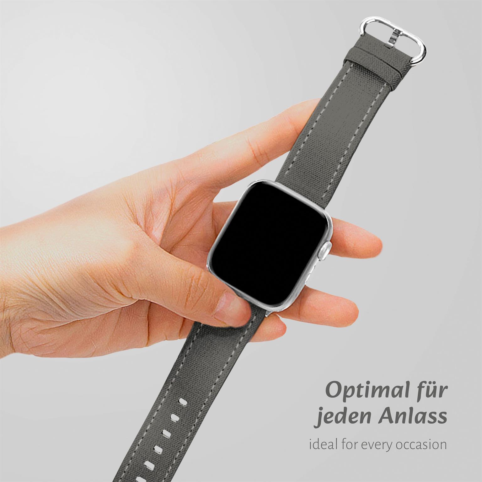 ONEFLOW Urban Strap Apple Watch SE 1 (40mm) Armband Canvas Nylon – Weiteres Produktbild 3