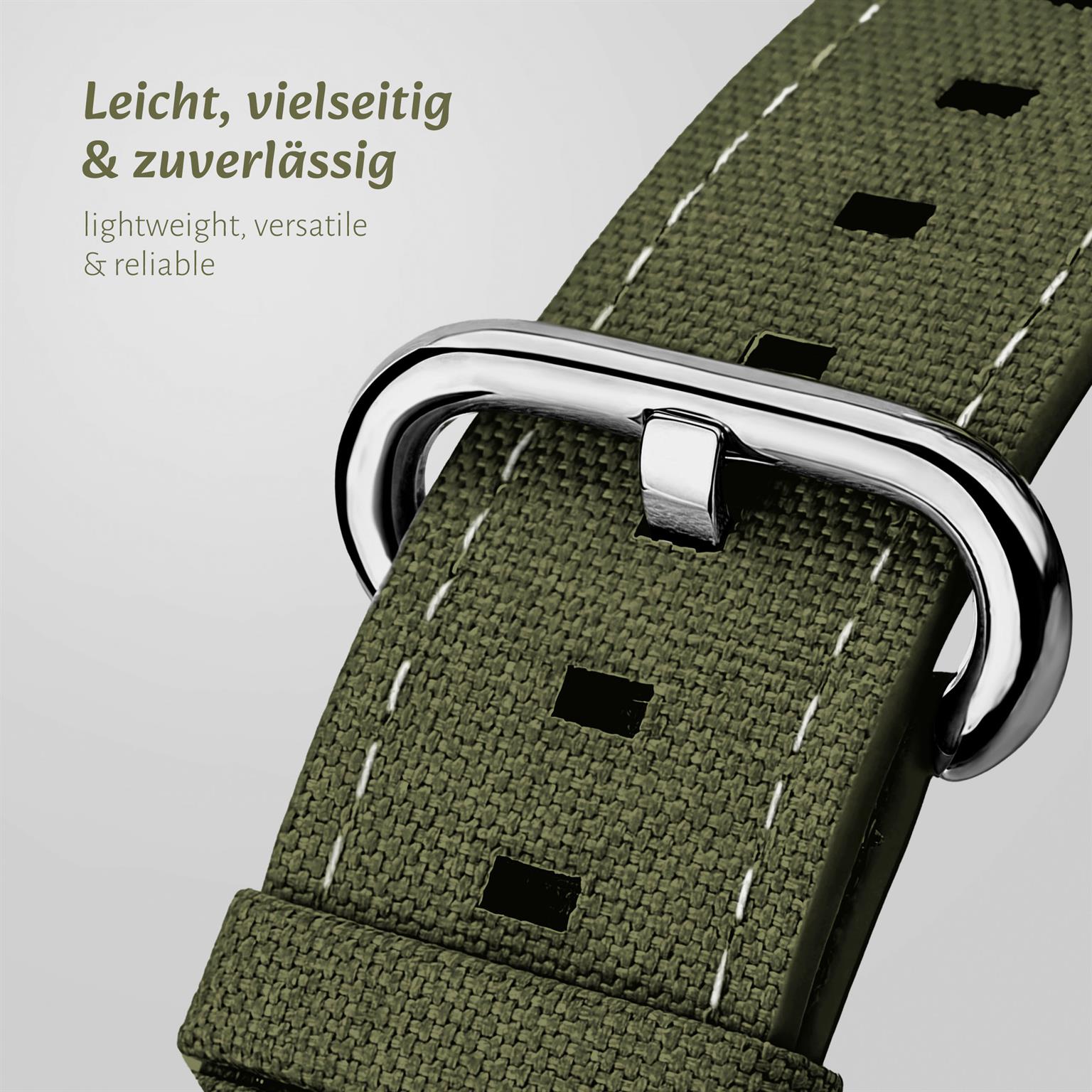 ONEFLOW Urban Strap Apple Watch SE 1 (40mm) Armband Canvas Nylon – Weiteres Produktbild 2 ONEFLOW Urban Strap Apple Watch SE 1 (40mm) Armband Canvas Nylon – Weiteres Produktbild 2