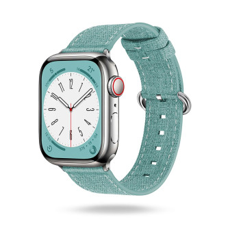 ONEFLOW Urban Strap Apple Watch SE 1 (40mm) Armband Canvas Nylon – Mintblau ONEFLOW Urban Strap Apple Watch SE 1 (40mm) Armband Canvas Nylon – Mintblau