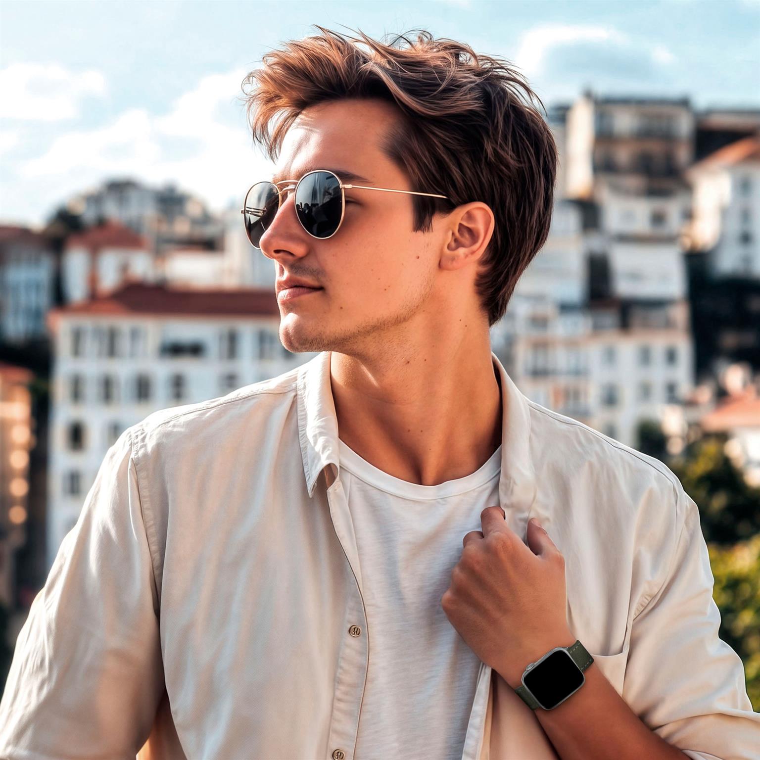 ONEFLOW Urban Strap Apple Watch SE 2 (44mm) Armband Canvas Nylon – Weiteres Produktbild 5 ONEFLOW Urban Strap Apple Watch SE 2 (44mm) Armband Canvas Nylon – Weiteres Produktbild 5