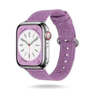 ONEFLOW Urban Strap Apple Watch SE 2 (44mm) Armband Canvas Nylon – Flieder ONEFLOW Urban Strap Apple Watch SE 2 (44mm) Armband Canvas Nylon – Flieder