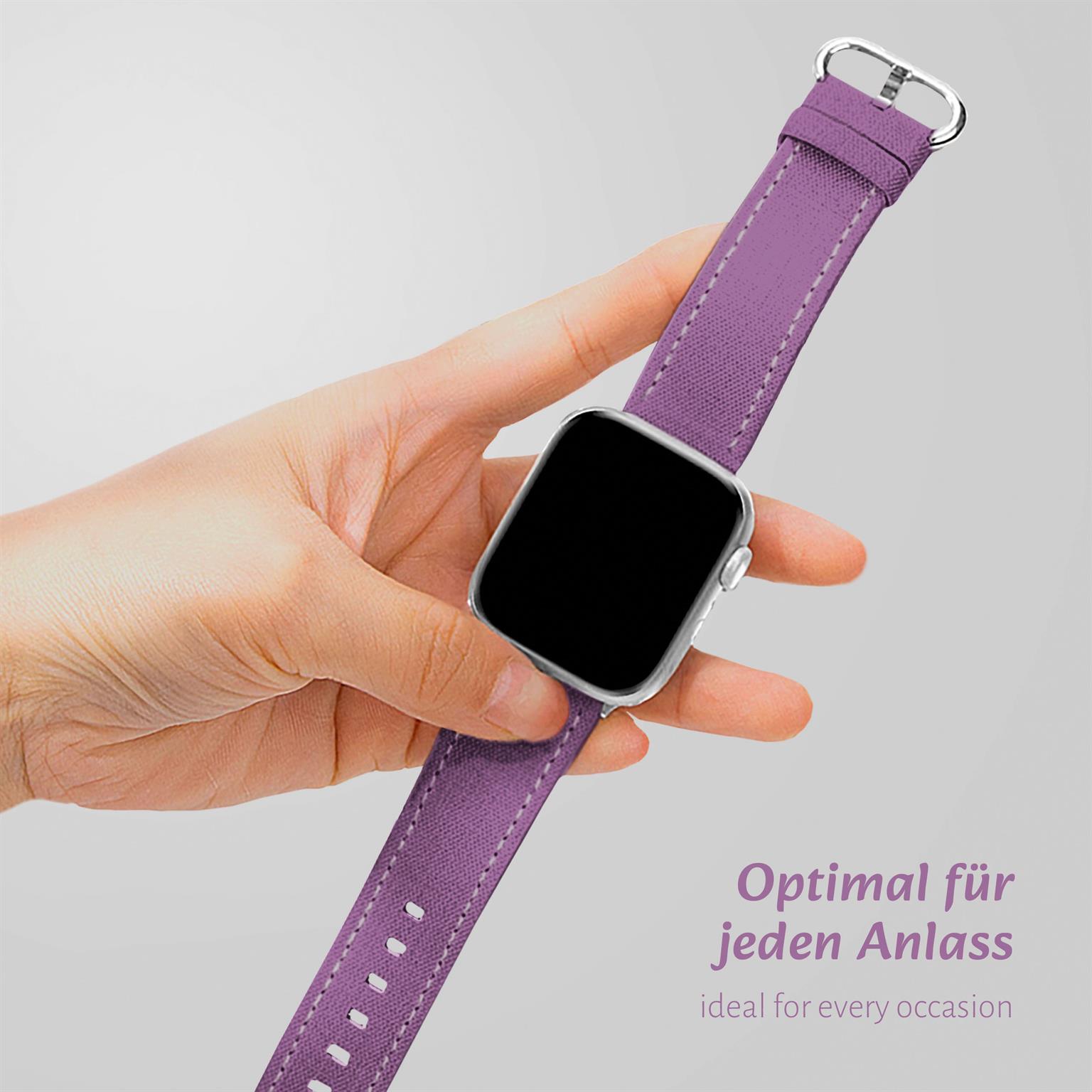 ONEFLOW Urban Strap Apple Watch SE 2 (44mm) Armband Canvas Nylon – Weiteres Produktbild 3
