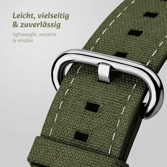 ONEFLOW Urban Strap Apple Watch SE 3 (40mm) Armband Canvas Nylon – Weiteres Produktbild 2 ONEFLOW Urban Strap Apple Watch SE 3 (40mm) Armband Canvas Nylon – Weiteres Produktbild 2