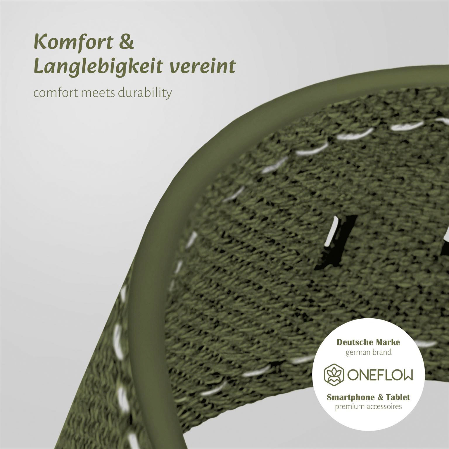 ONEFLOW Urban Strap Apple Watch SE 3 (40mm) Armband Canvas Nylon – Weiteres Produktbild 6