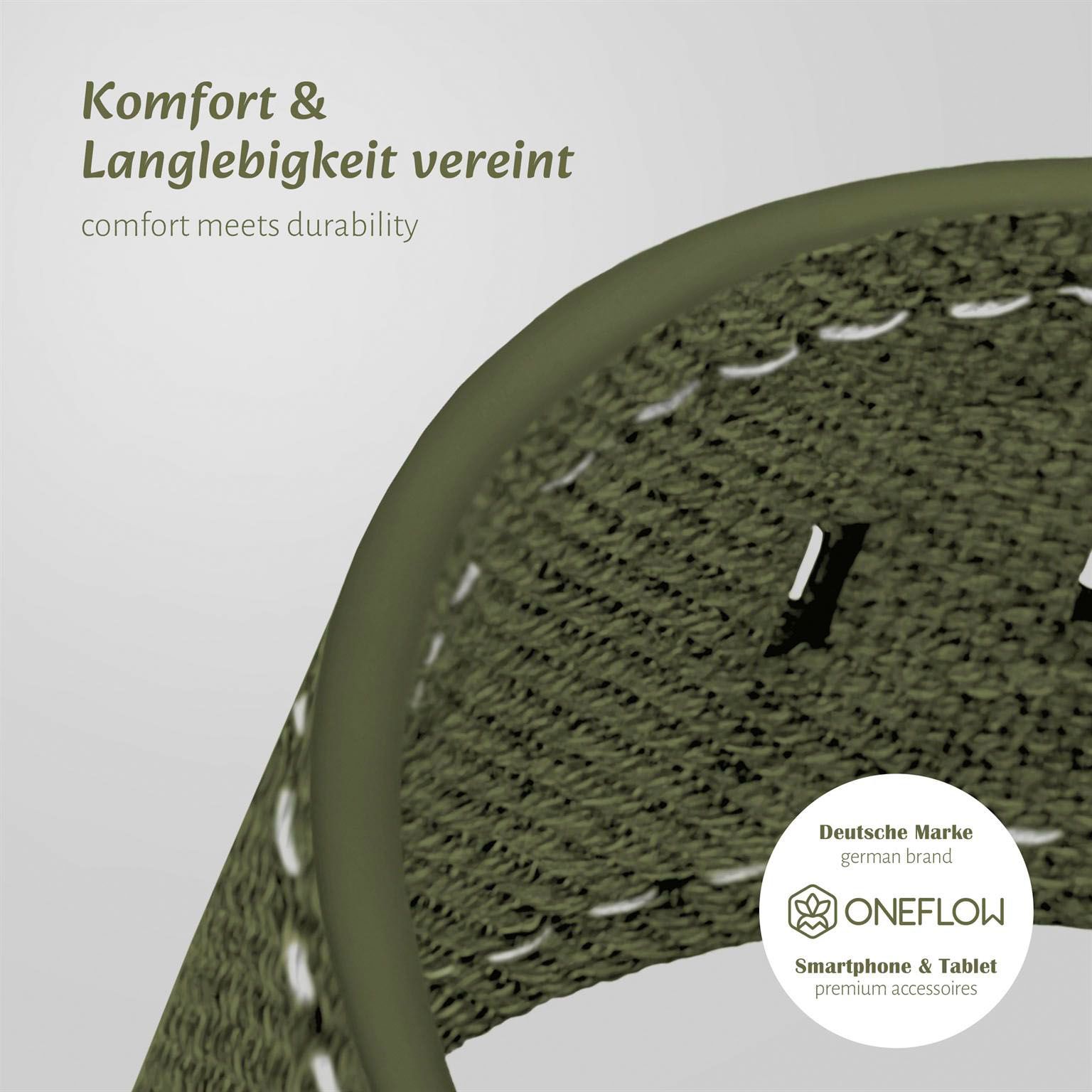 ONEFLOW Urban Strap Apple Watch SE 3 (40mm) Armband Canvas Nylon – Weiteres Produktbild 6 ONEFLOW Urban Strap Apple Watch SE 3 (40mm) Armband Canvas Nylon – Weiteres Produktbild 6