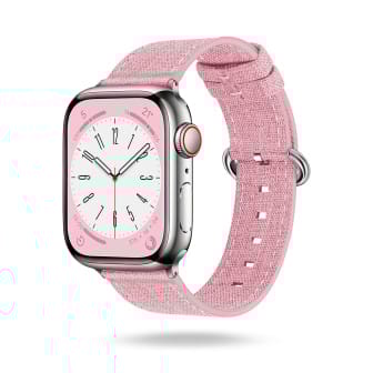 ONEFLOW Urban Strap Apple Watch SE 3 (40mm) Armband Canvas Nylon – Zartrosa ONEFLOW Urban Strap Apple Watch SE 3 (40mm) Armband Canvas Nylon – Zartrosa