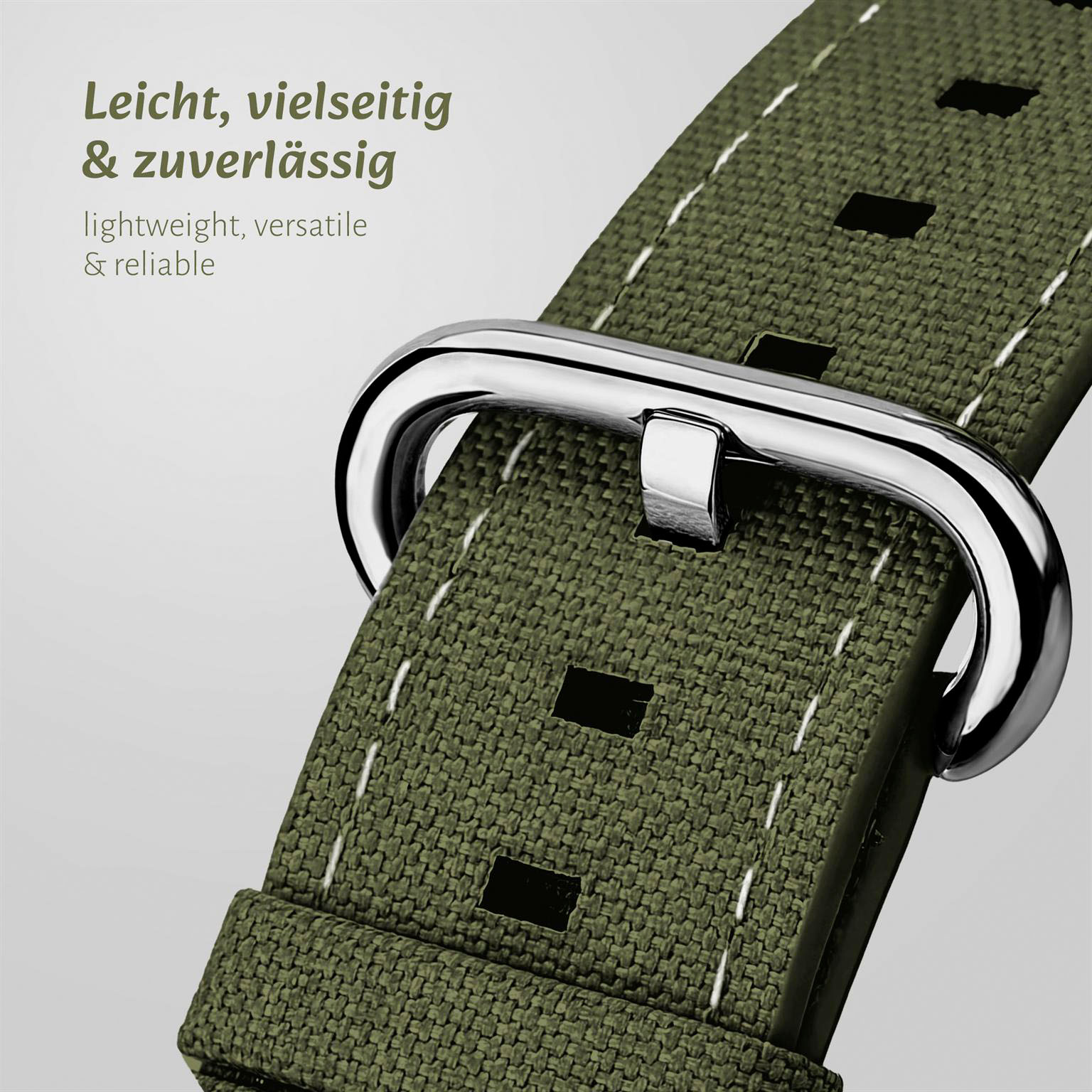 ONEFLOW Urban Strap Apple Watch SE 3 (44mm) Armband Canvas Nylon – Weiteres Produktbild 2