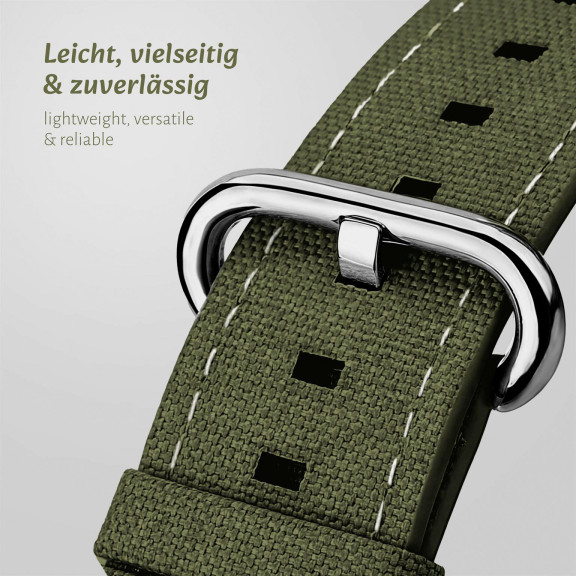 ONEFLOW Urban Strap Apple Watch SE 3 (44mm) Armband Canvas Nylon – Weiteres Produktbild 2