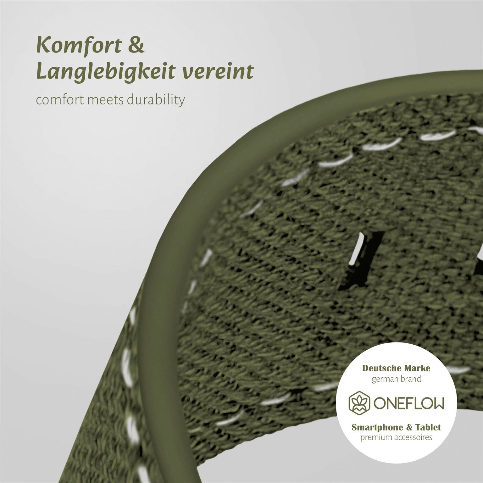 ONEFLOW Urban Strap Apple Watch SE 3 (44mm) Armband Canvas Nylon – Weiteres Produktbild 6