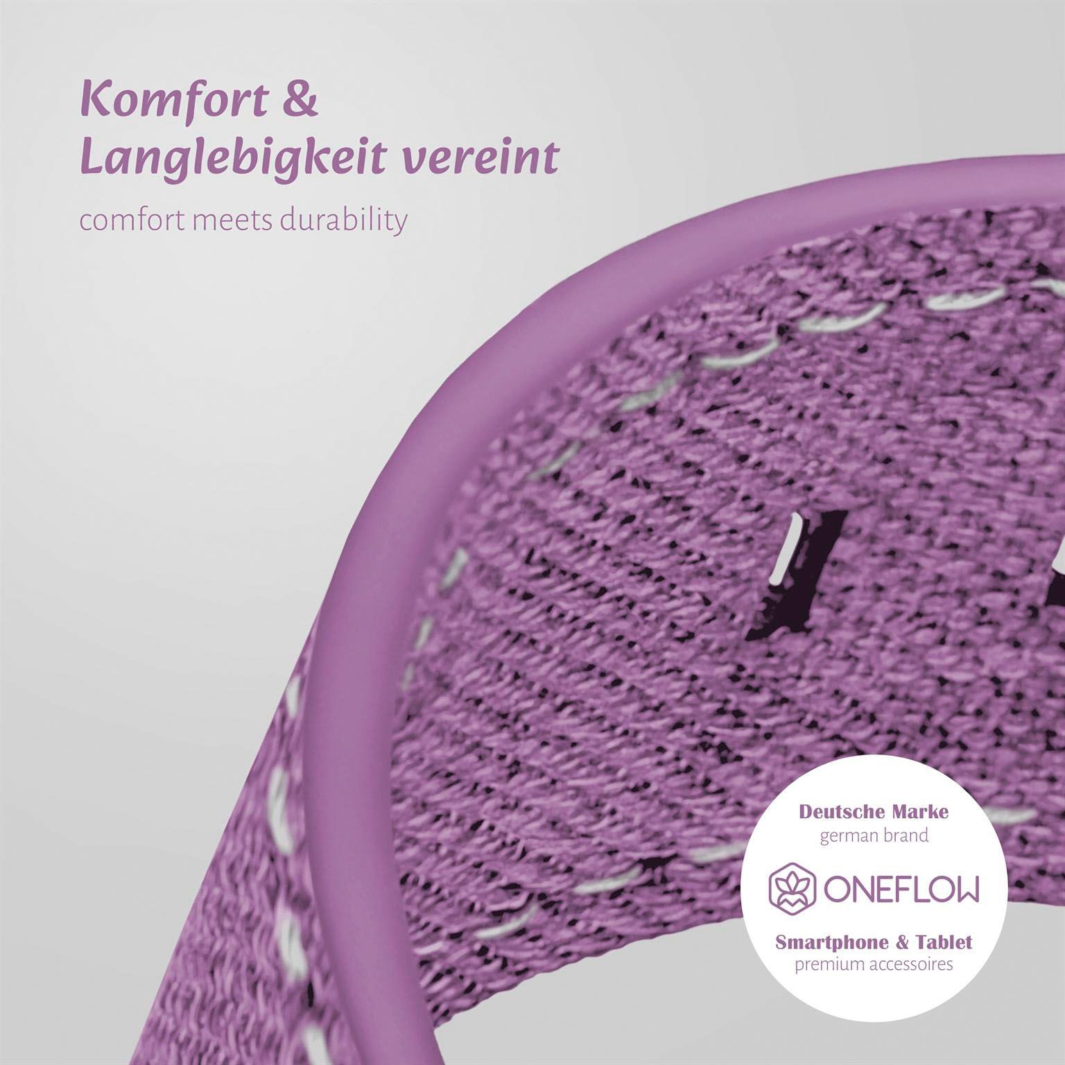 ONEFLOW Urban Strap Apple Watch SE 3 (44mm) Armband Canvas Nylon – Weiteres Produktbild 6 ONEFLOW Urban Strap Apple Watch SE 3 (44mm) Armband Canvas Nylon – Weiteres Produktbild 6