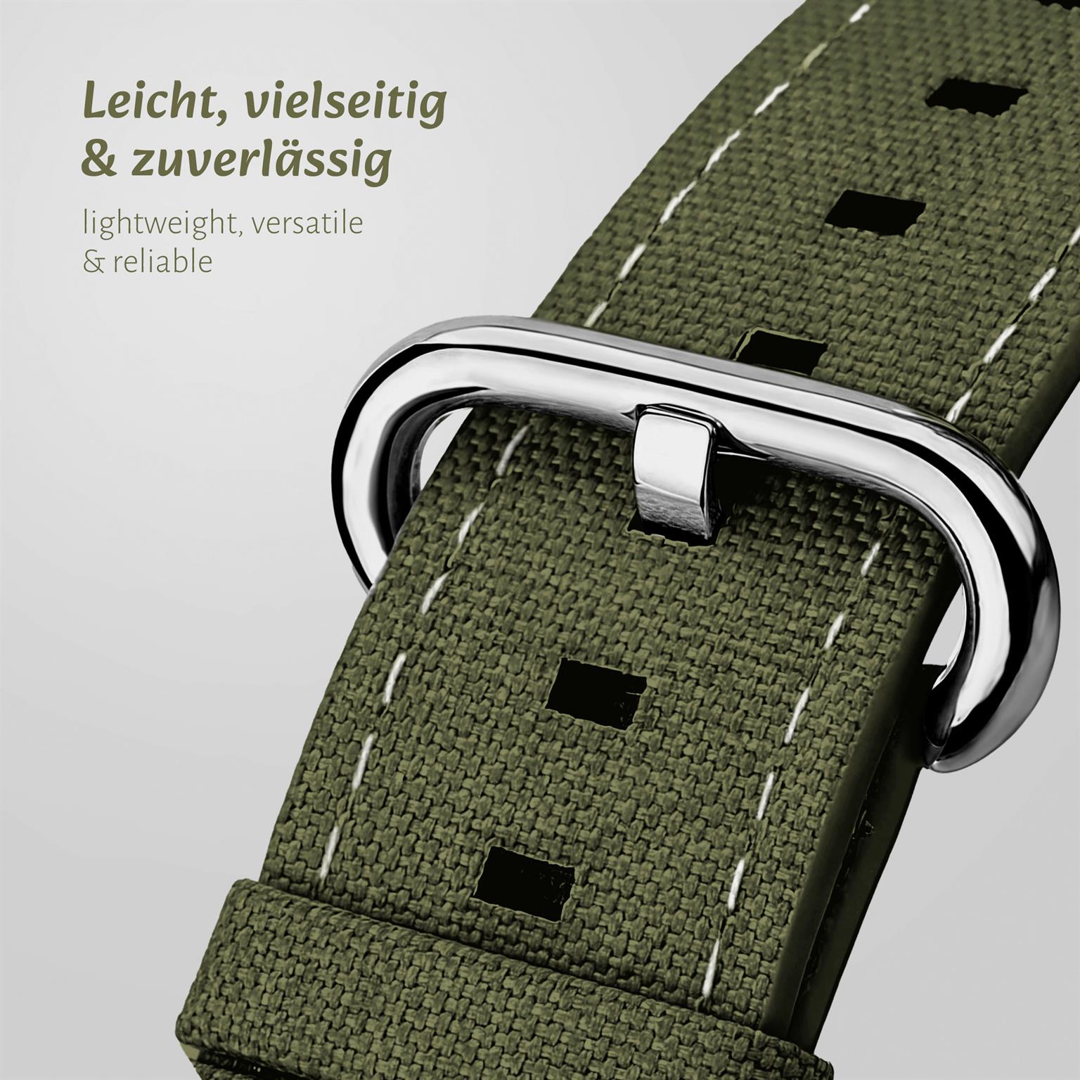 ONEFLOW Urban Strap Apple Watch 1 (38mm) Armband Canvas Nylon – Weiteres Produktbild 2 ONEFLOW Urban Strap Apple Watch 1 (38mm) Armband Canvas Nylon – Weiteres Produktbild 2