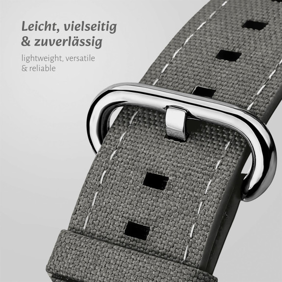 ONEFLOW Urban Strap Apple Watch 1 (42mm) Armband Canvas Nylon – Weiteres Produktbild 2 ONEFLOW Urban Strap Apple Watch 1 (42mm) Armband Canvas Nylon – Weiteres Produktbild 2