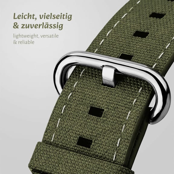 ONEFLOW Urban Strap Apple Watch 1 (42mm) Armband Canvas Nylon – Weiteres Produktbild 2 ONEFLOW Urban Strap Apple Watch 1 (42mm) Armband Canvas Nylon – Weiteres Produktbild 2