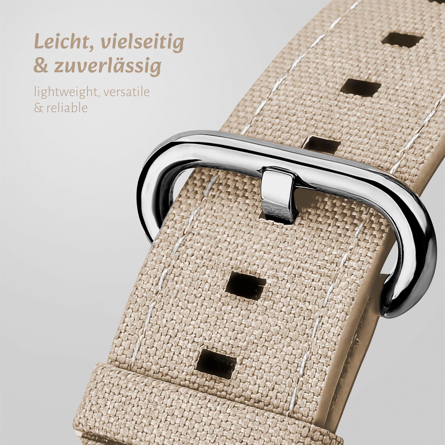 ONEFLOW Urban Strap Apple Watch 10 (42mm) Armband Canvas Nylon – Weiteres Produktbild 1
