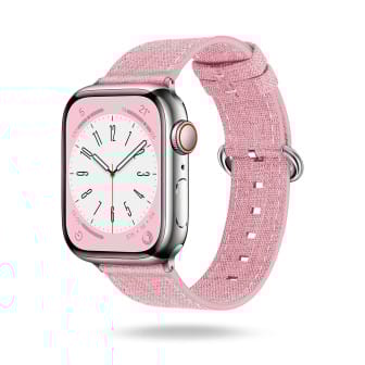 ONEFLOW Urban Strap Apple Watch 11 (42mm) Armband Canvas Nylon – Zartrosa ONEFLOW Urban Strap Apple Watch 11 (42mm) Armband Canvas Nylon – Zartrosa