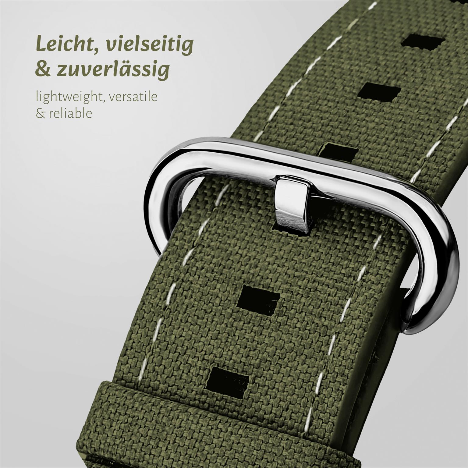 ONEFLOW Urban Strap Apple Watch 2 (38mm) Armband Canvas Nylon – Weiteres Produktbild 2 ONEFLOW Urban Strap Apple Watch 2 (38mm) Armband Canvas Nylon – Weiteres Produktbild 2