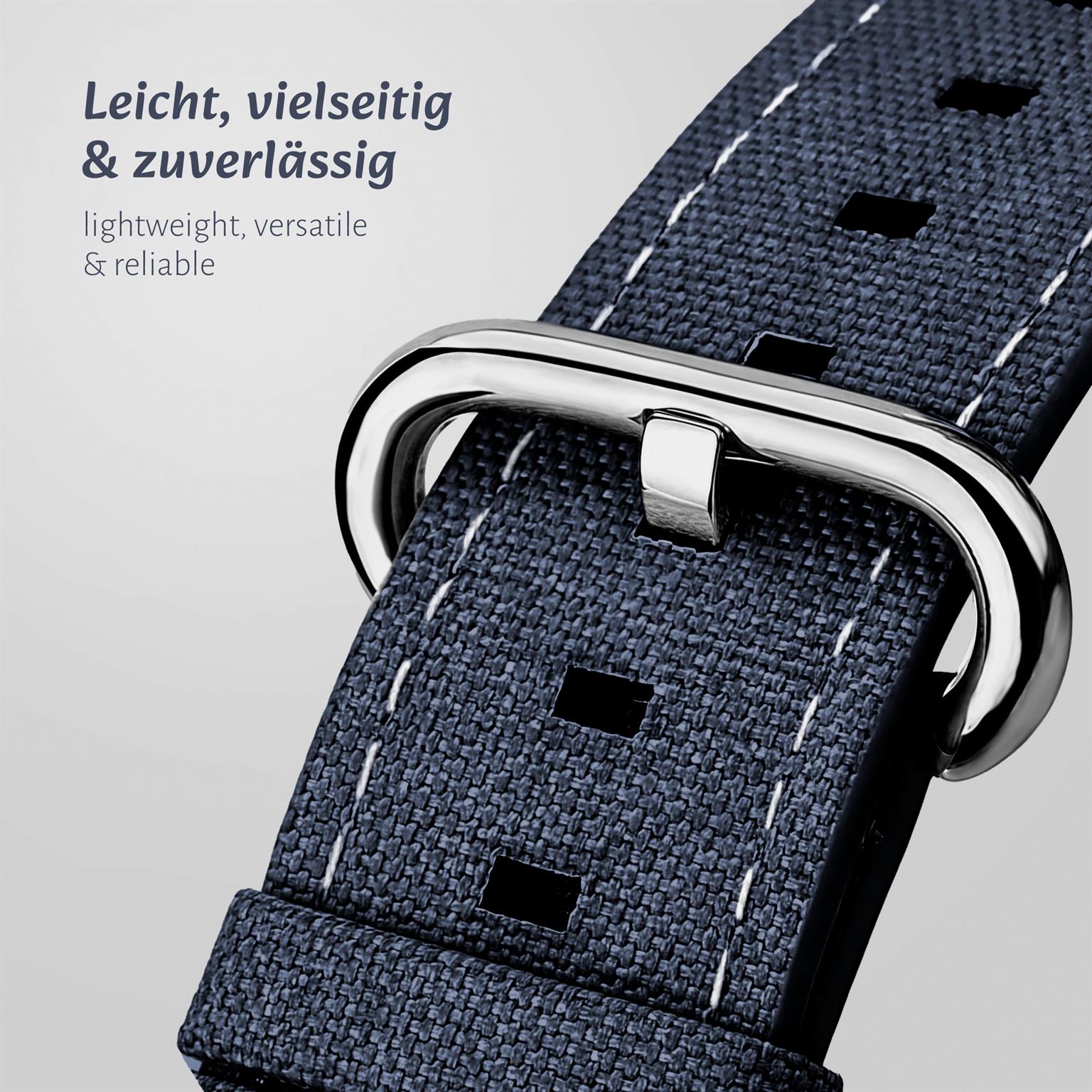 ONEFLOW Urban Strap Apple Watch 4 (40mm) Armband Canvas Nylon – Weiteres Produktbild 1