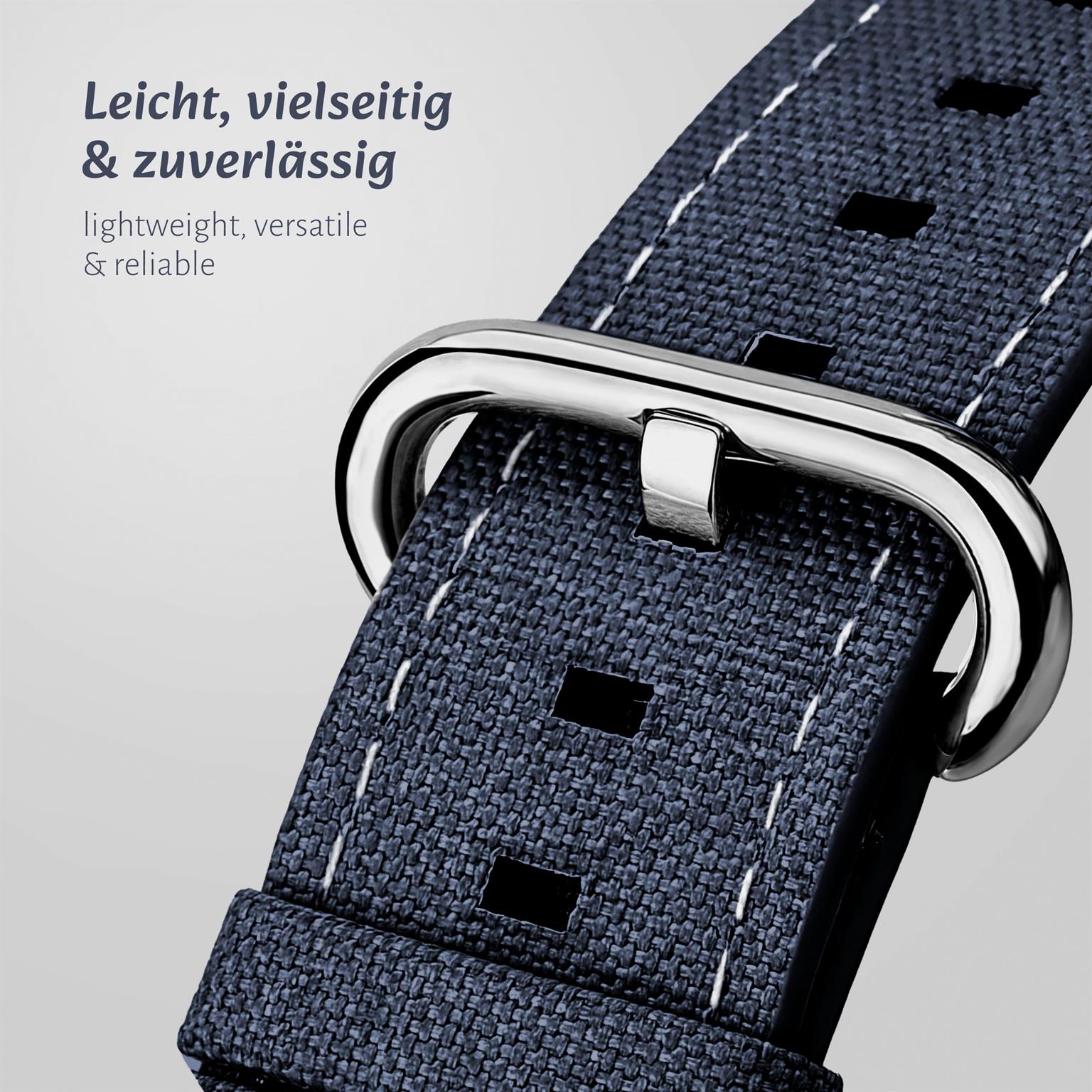 ONEFLOW Urban Strap Apple Watch 4 (44mm) Armband Canvas Nylon – Weiteres Produktbild 2 ONEFLOW Urban Strap Apple Watch 4 (44mm) Armband Canvas Nylon – Weiteres Produktbild 2