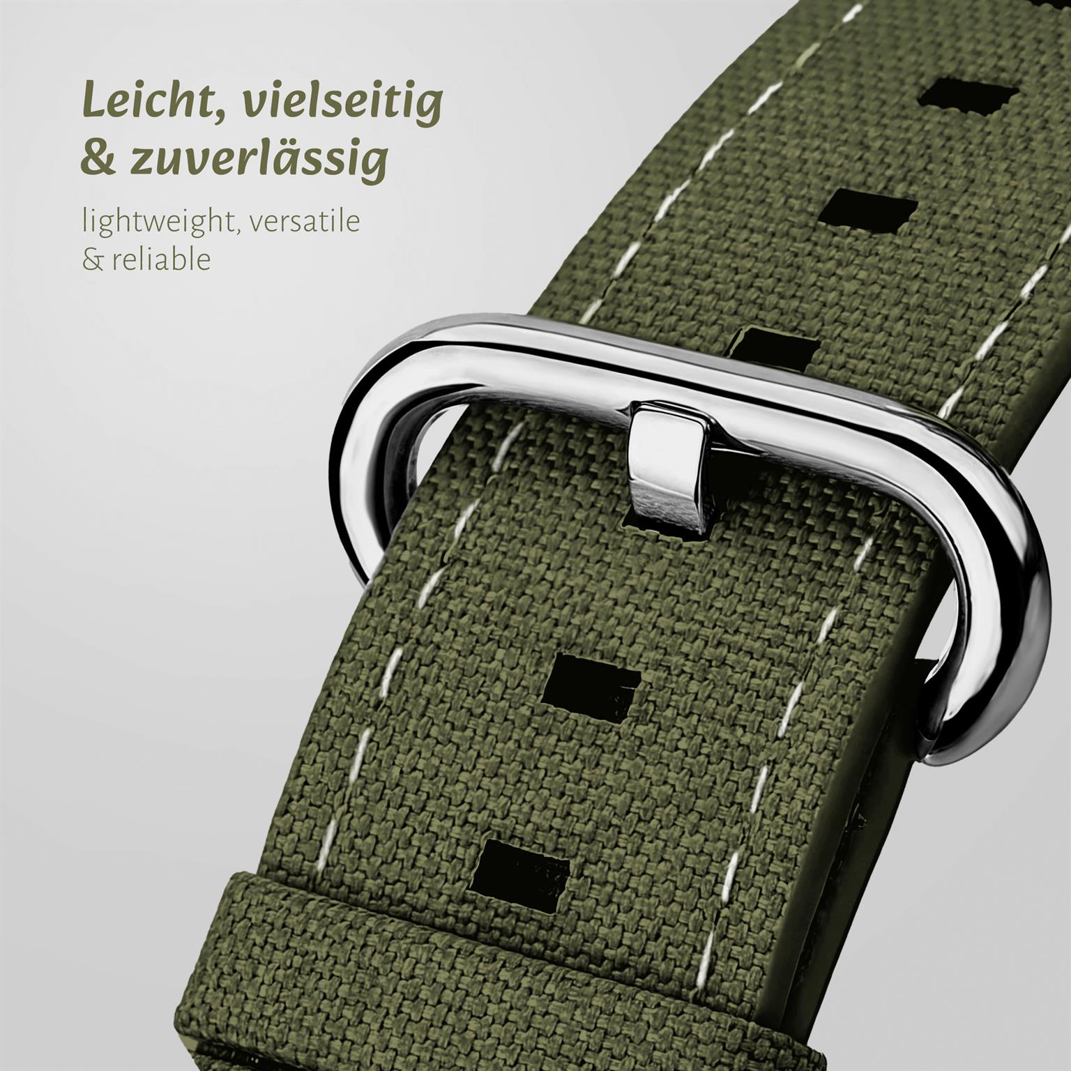 ONEFLOW Urban Strap Apple Watch 4 (44mm) Armband Canvas Nylon – Weiteres Produktbild 2 ONEFLOW Urban Strap Apple Watch 4 (44mm) Armband Canvas Nylon – Weiteres Produktbild 2