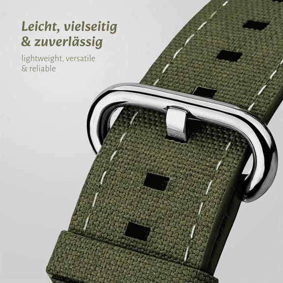 ONEFLOW Urban Strap Apple Watch 4 (44mm) Armband Canvas Nylon – Weiteres Produktbild 2 ONEFLOW Urban Strap Apple Watch 4 (44mm) Armband Canvas Nylon – Weiteres Produktbild 2
