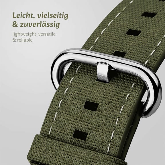 ONEFLOW Urban Strap Apple Watch 6 (44mm) Armband Canvas Nylon – Weiteres Produktbild 2 ONEFLOW Urban Strap Apple Watch 6 (44mm) Armband Canvas Nylon – Weiteres Produktbild 2