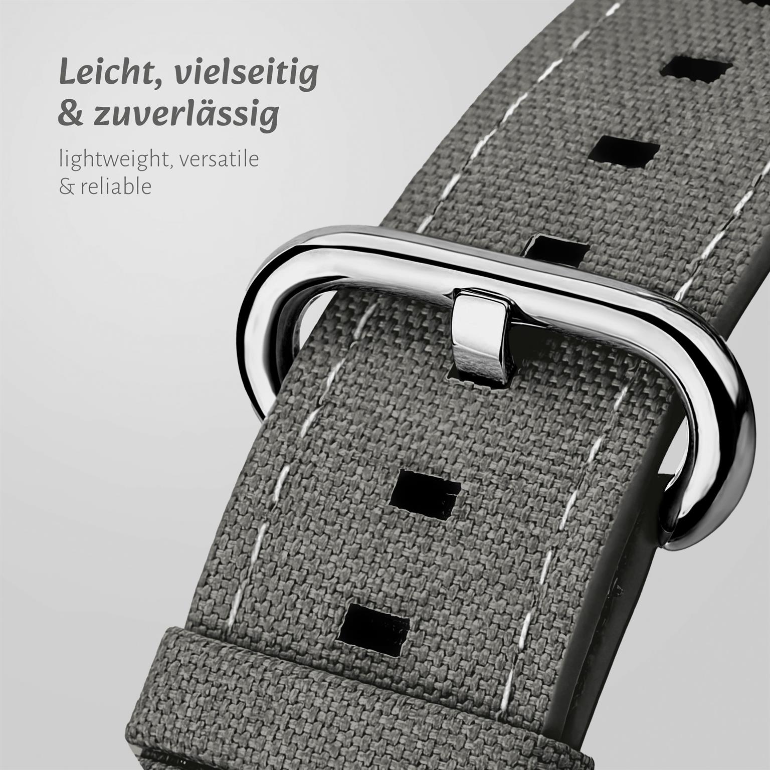 ONEFLOW Urban Strap Apple Watch 7 (41mm) Armband Canvas Nylon – Weiteres Produktbild 1