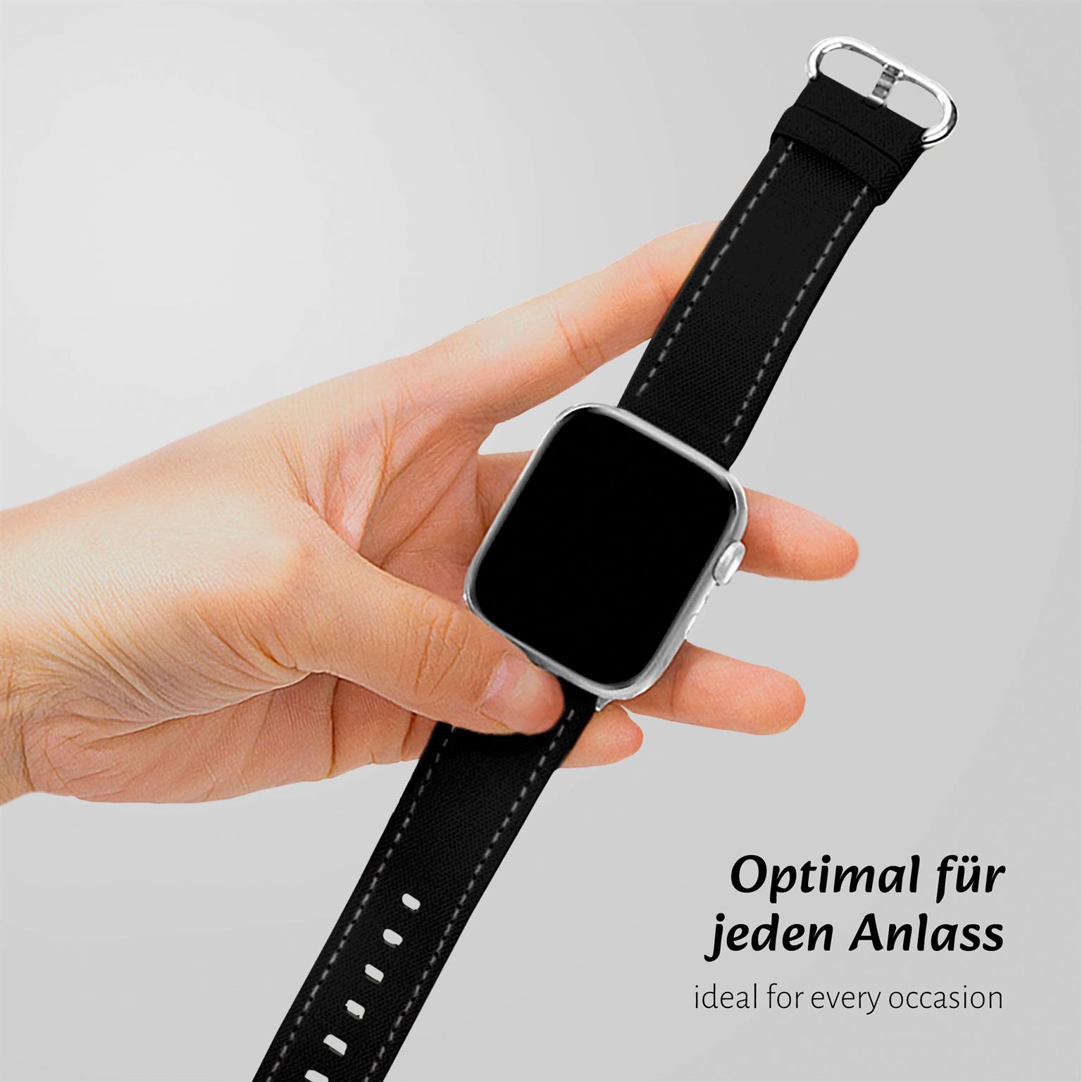 ONEFLOW Urban Strap Apple Watch 8 (41mm) Armband Canvas Nylon – Weiteres Produktbild 3