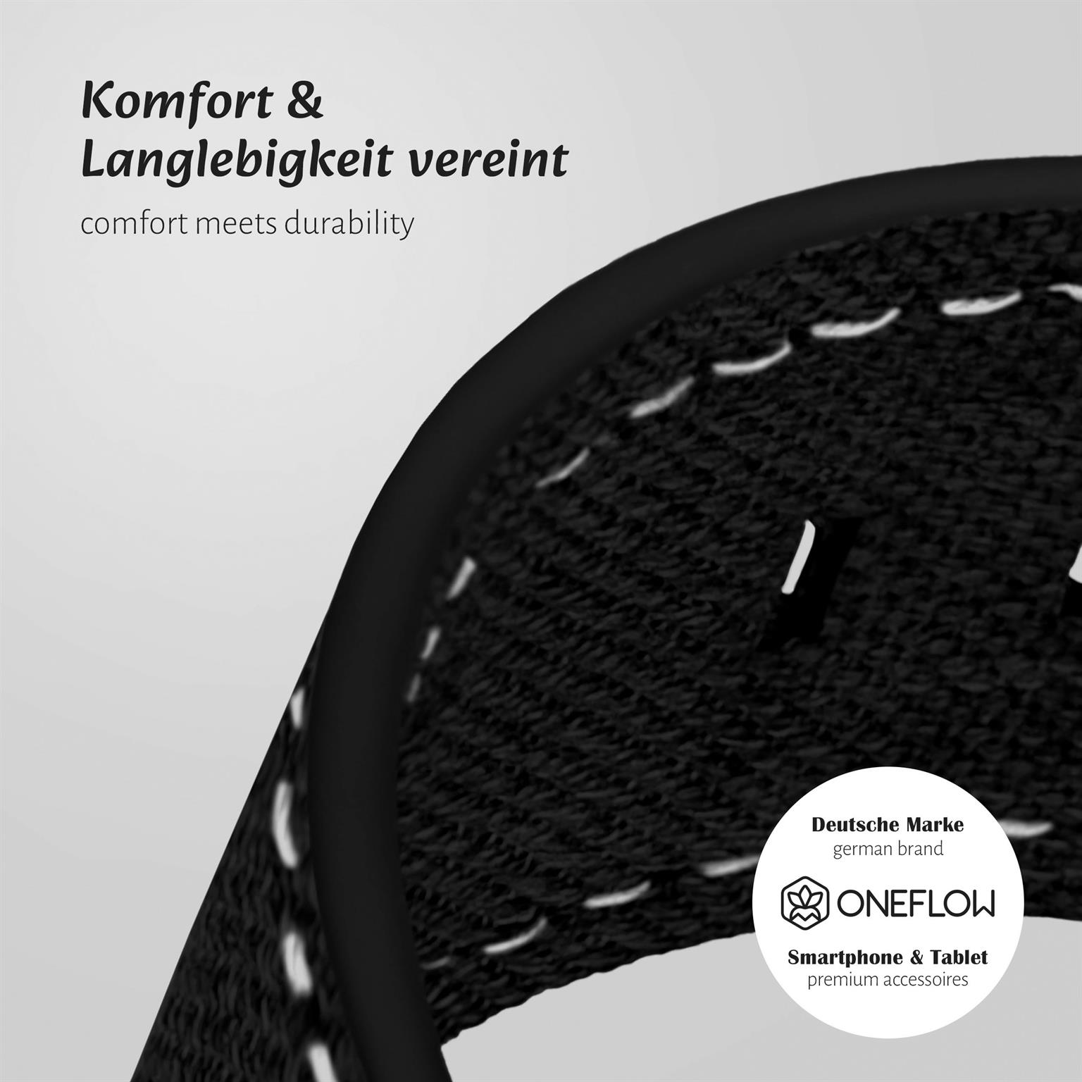 ONEFLOW Urban Strap Apple Watch 8 (41mm) Armband Canvas Nylon – Weiteres Produktbild 5