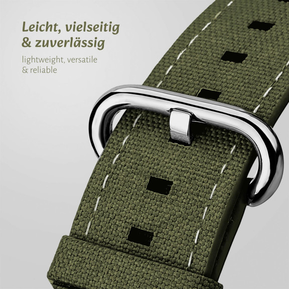 ONEFLOW Urban Strap Apple Watch 9 (41mm) Armband Canvas Nylon – Weiteres Produktbild 2