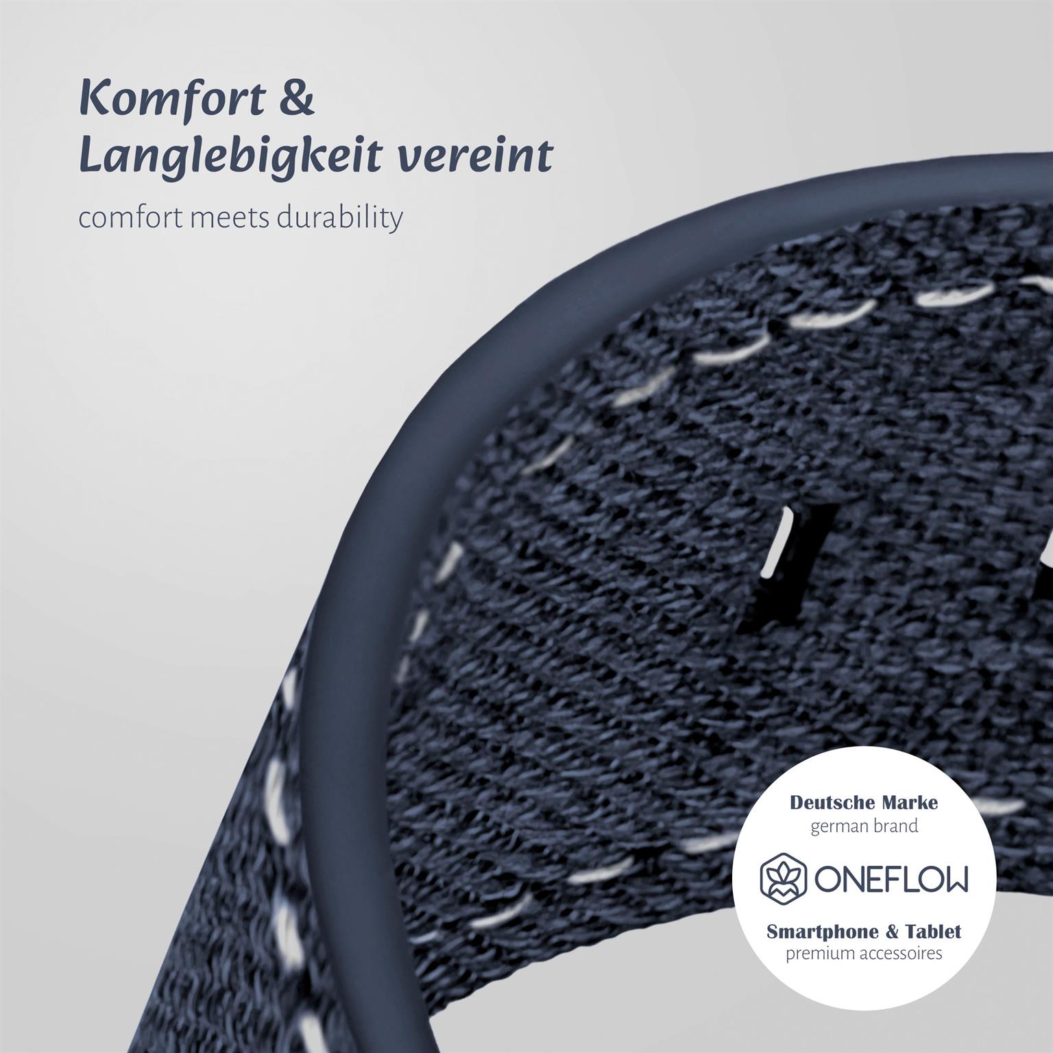 ONEFLOW Urban Strap Apple Watch 9 (45mm) Armband Canvas Nylon – Weiteres Produktbild 6 ONEFLOW Urban Strap Apple Watch 9 (45mm) Armband Canvas Nylon – Weiteres Produktbild 6