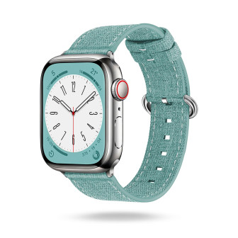 ONEFLOW Urban Strap Apple Watch Ultra 2 (49mm) Armband Canvas Nylon – Mintblau ONEFLOW Urban Strap Apple Watch Ultra 2 (49mm) Armband Canvas Nylon – Mintblau